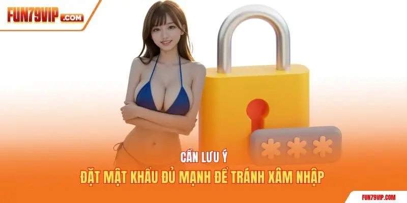 Cần lưu ý đặt mật khẩu đủ mạnh để tránh xâm nhập